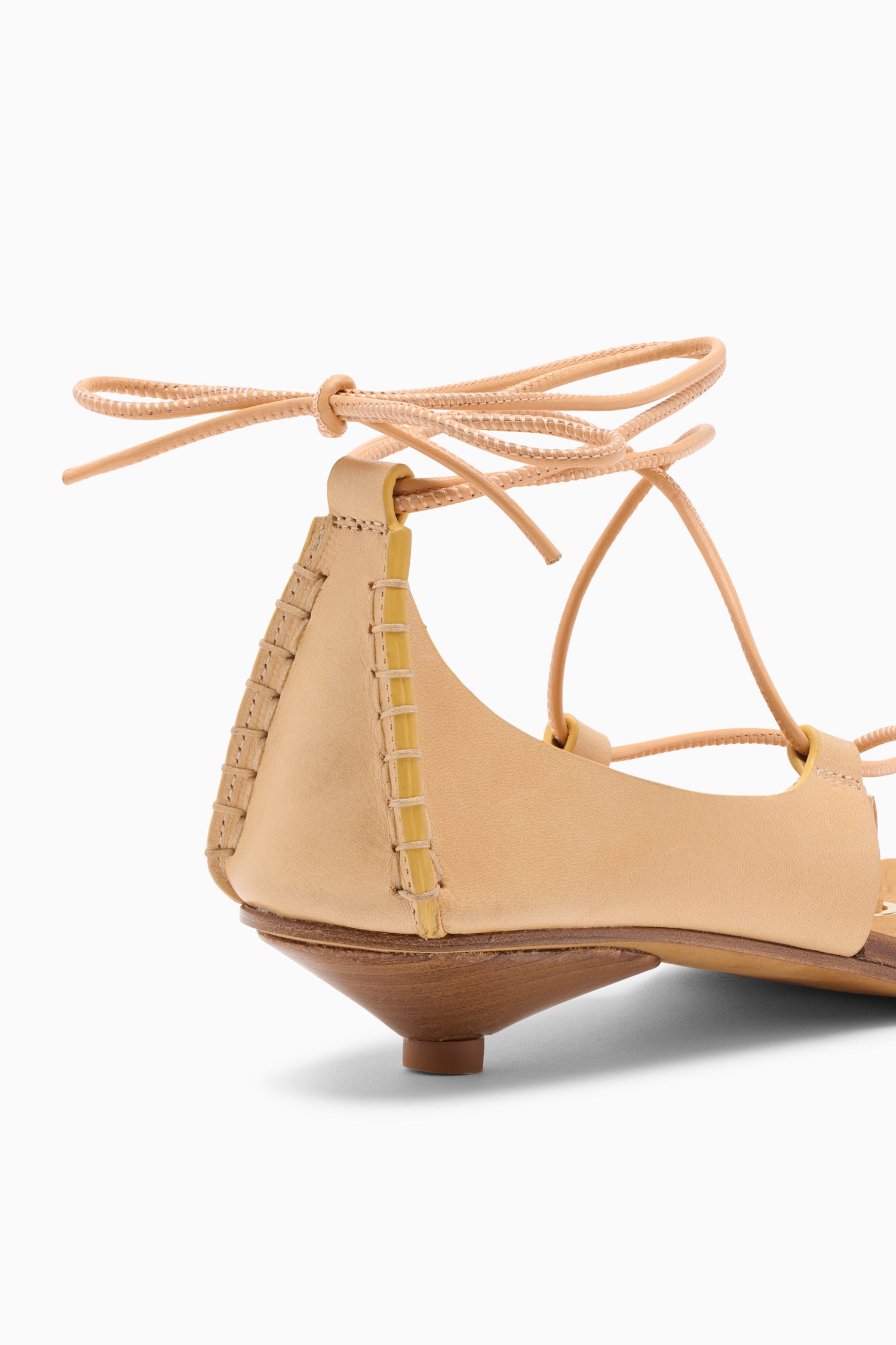 Ulla Johnson Aves sandales cuir Miele beige talon 25 mm