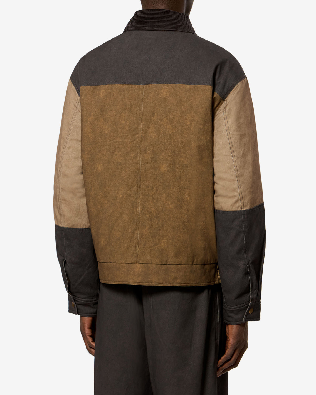 Isabel Marant Tores veste blouson kaki patchwork coton