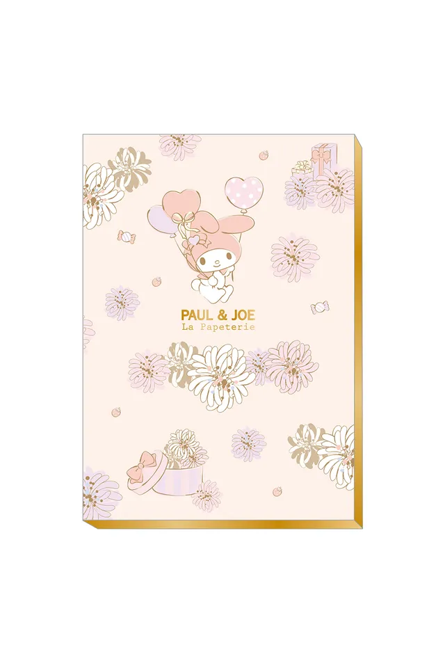 Paul & Joe carnet A5 rose chrysanthèmes My Melody