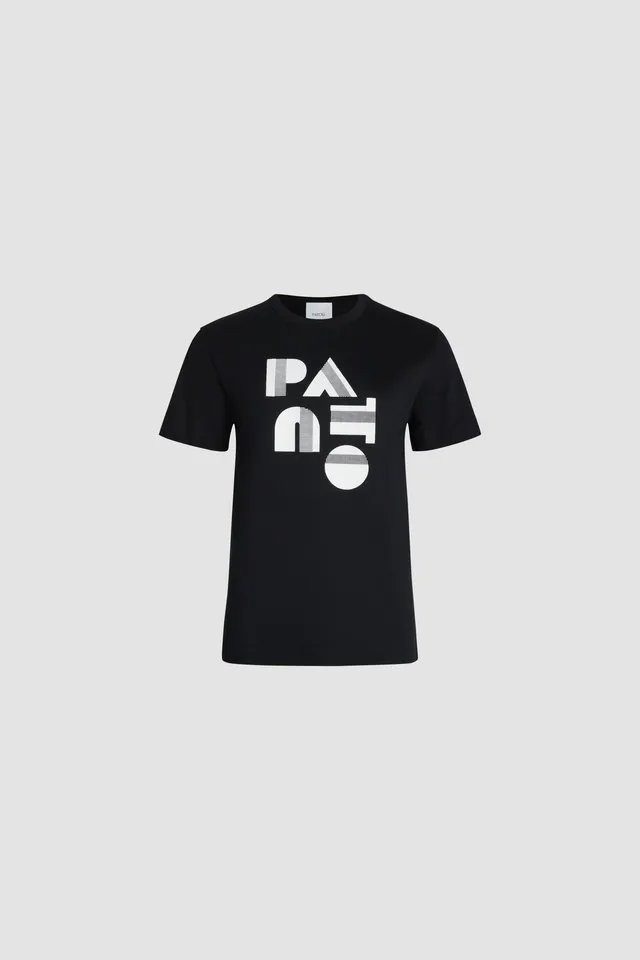 Patou Art Deco JE119 t-shirt coton bio noir