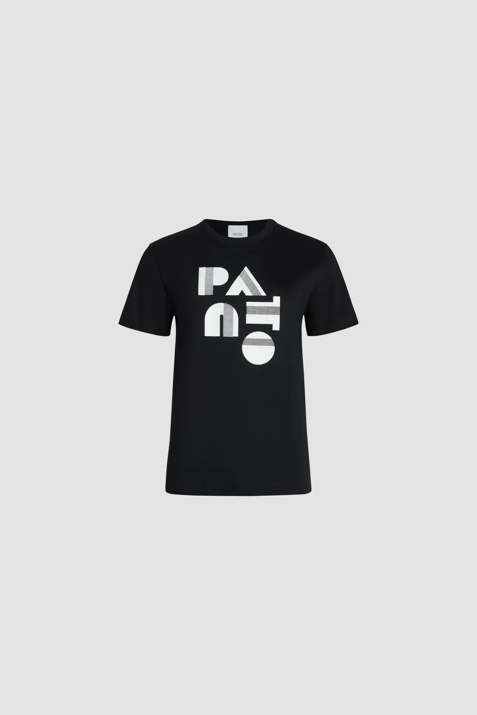 Patou Art Deco JE119 t-shirt coton bio noir