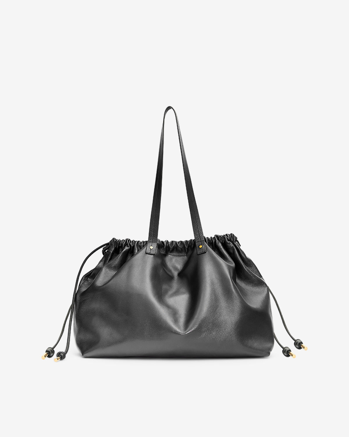 Isabel Marant Silven cabas cuir agneau noir 40 cm
