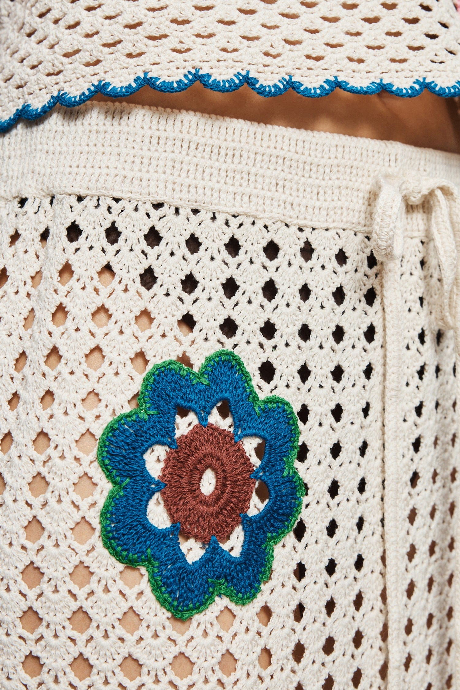 Alemäis Elma Jupe Crochet Crème Coton