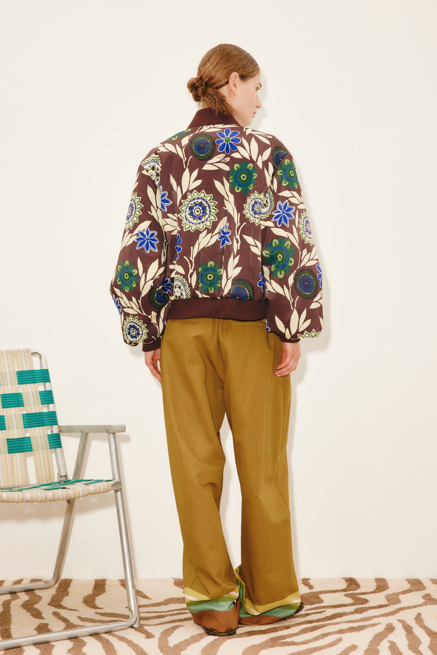Alemäis Jasper blouson bomber satin floral