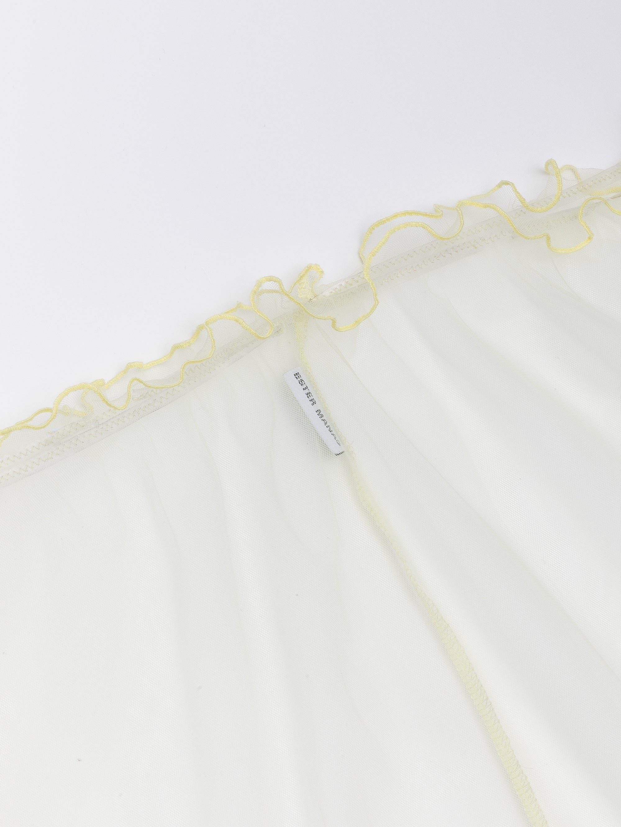 Ester Manas Mimosa Easy Skirt jupe midi jaune mesh