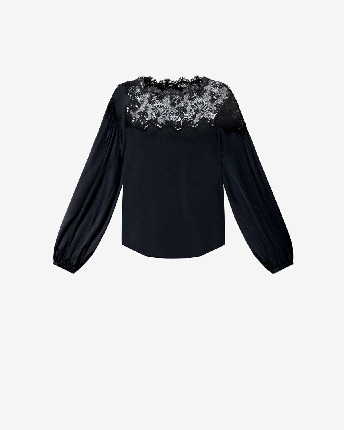 Isabel Marant Azare blouse noir soie dentelle