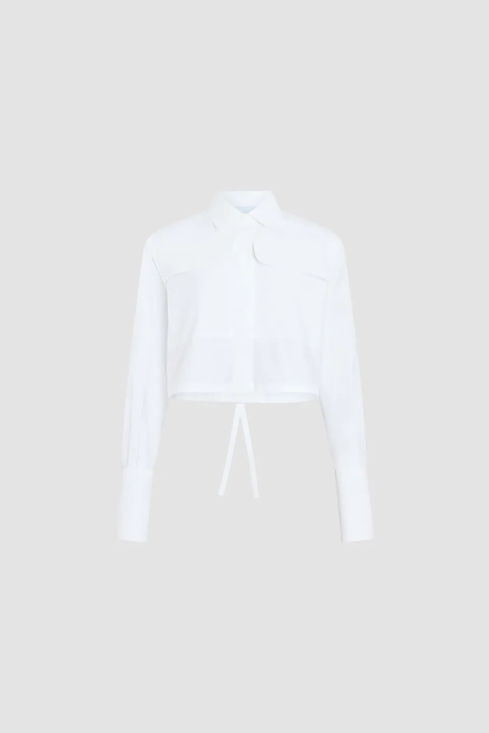 Patou Safari P26BL060 chemise coton bio blanc manches courtes