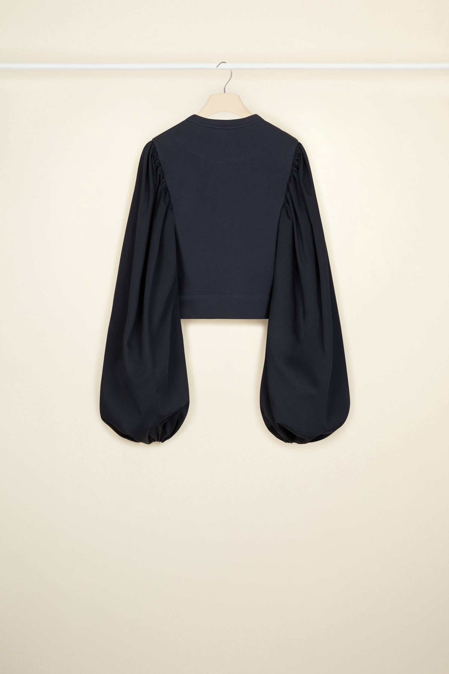 Patou JE045 sweat coton bio bleu marine manches ballon XS-M