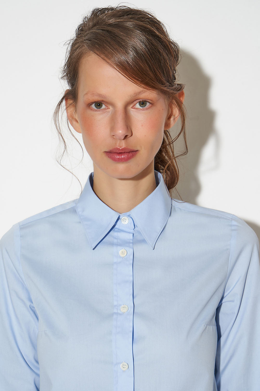 Paul & Joe Capausud chemise cintrée coton ciel T0