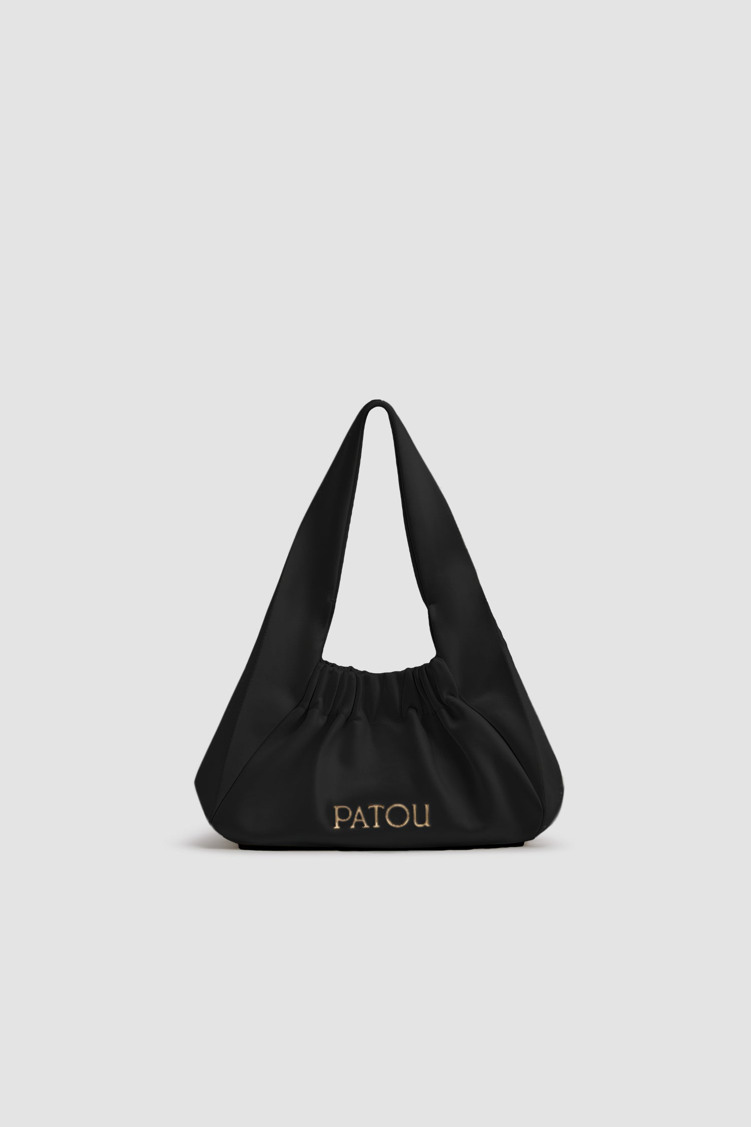 Patou AC054 sac Le Biscuit noir en satin
