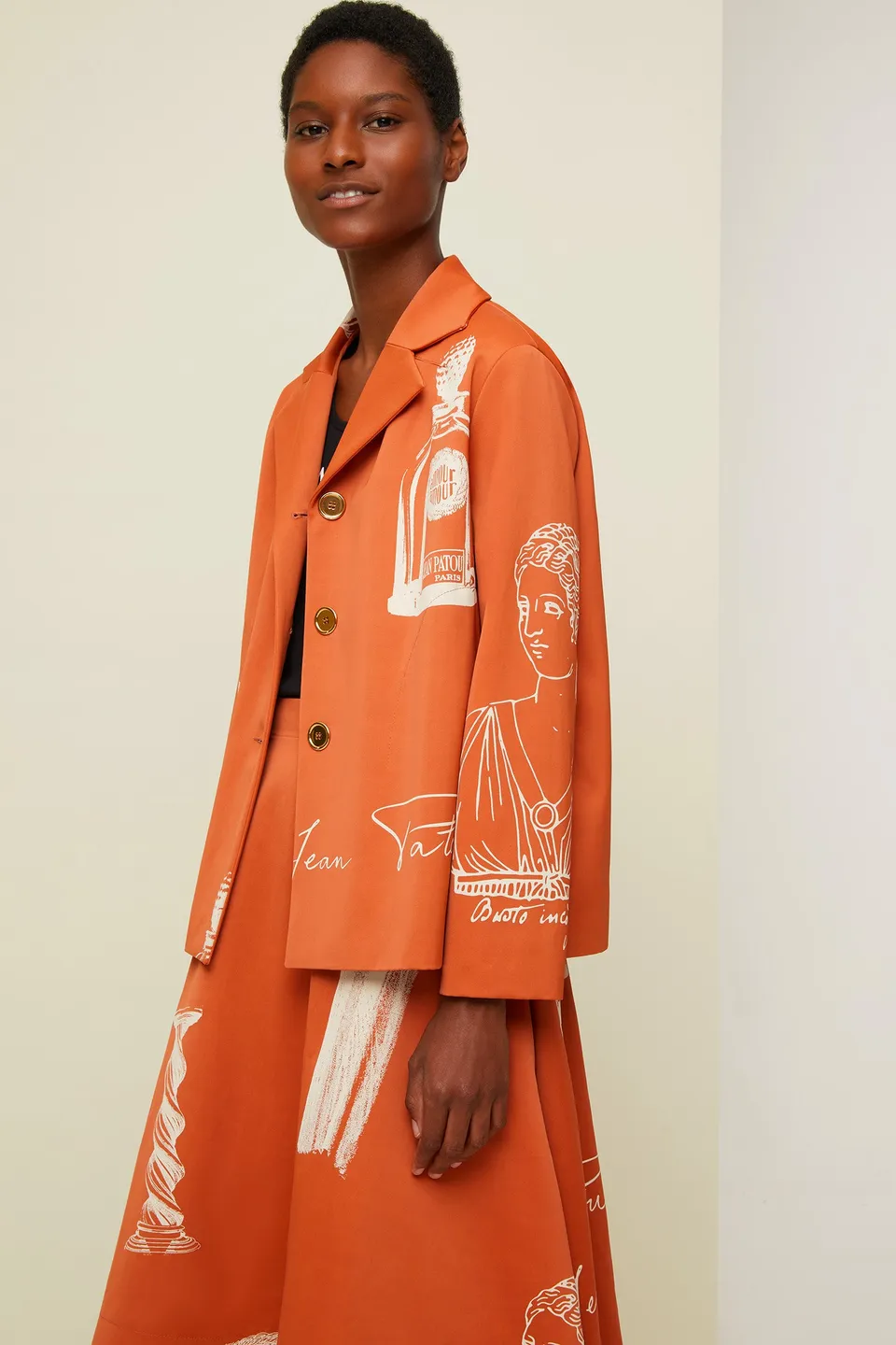 Patou OU00300065012 veste Sienna Riddle Print évasée