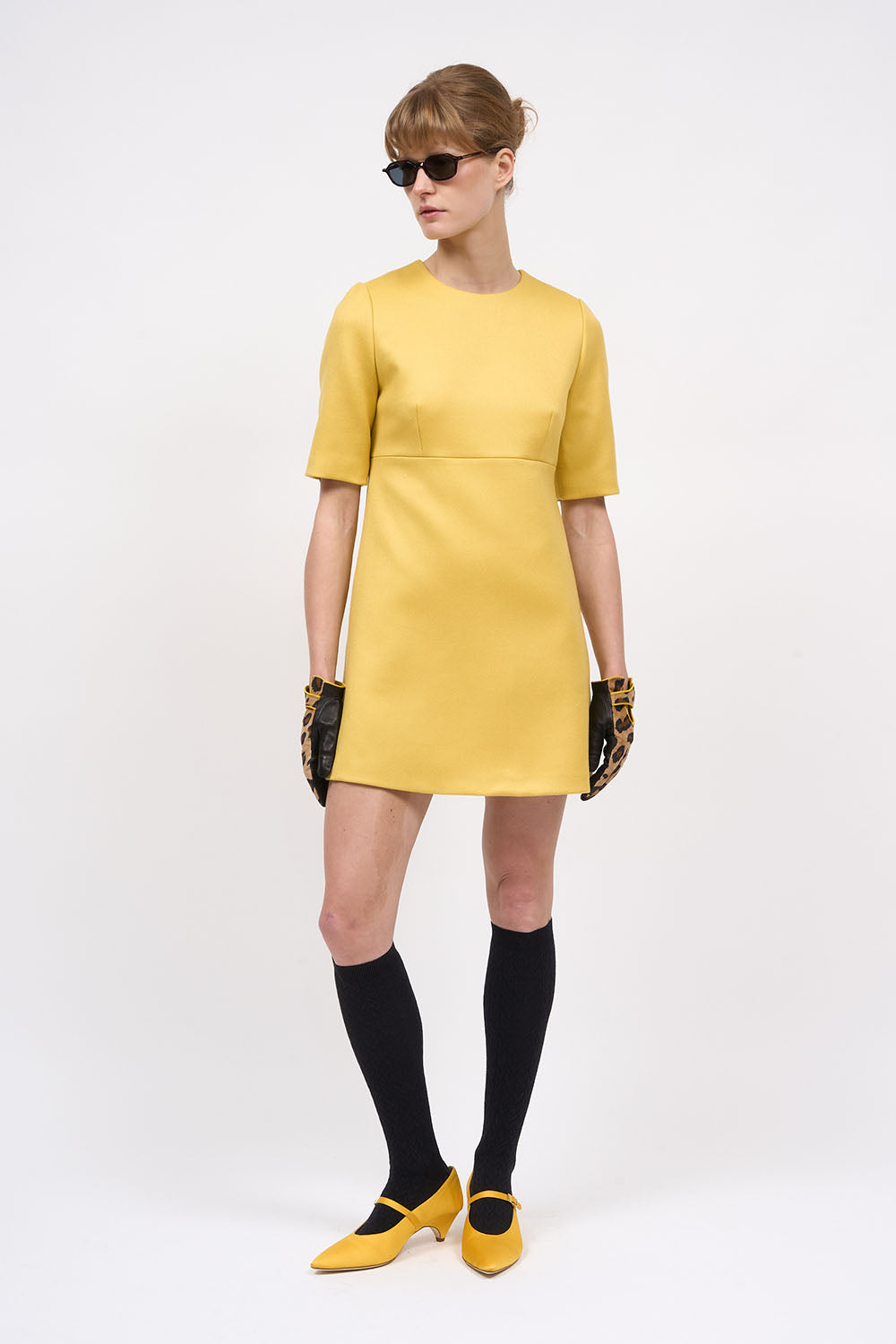 Paul & Joe Enya robe courte twill laine droite