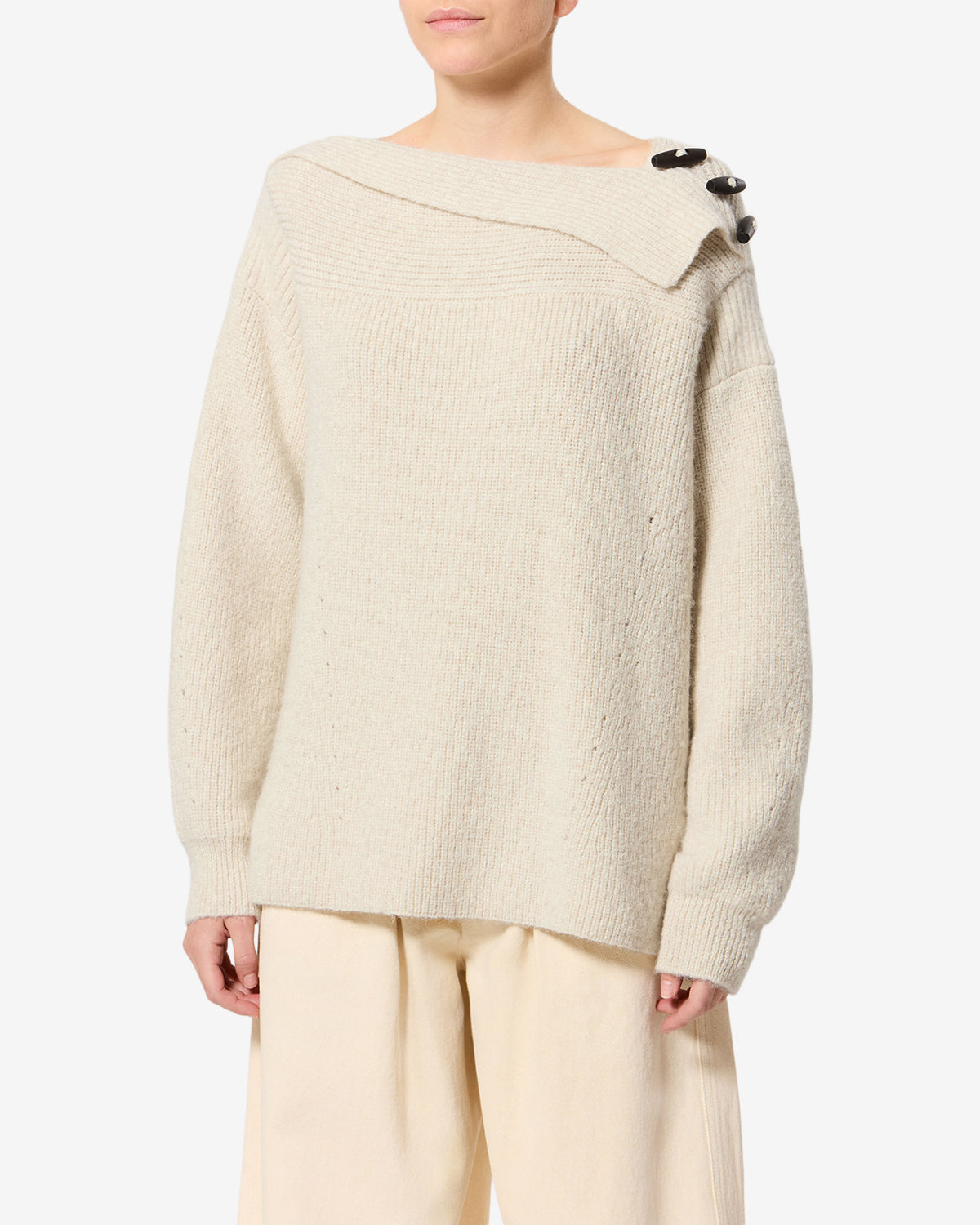 Isabel Marant Thais pull alpaga écru
