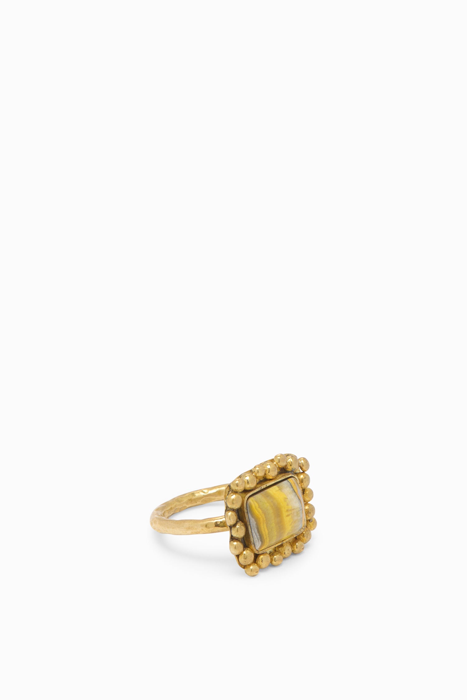 Ulla Johnson Bumblebee Jasper Framed Ring bague Bumblebee