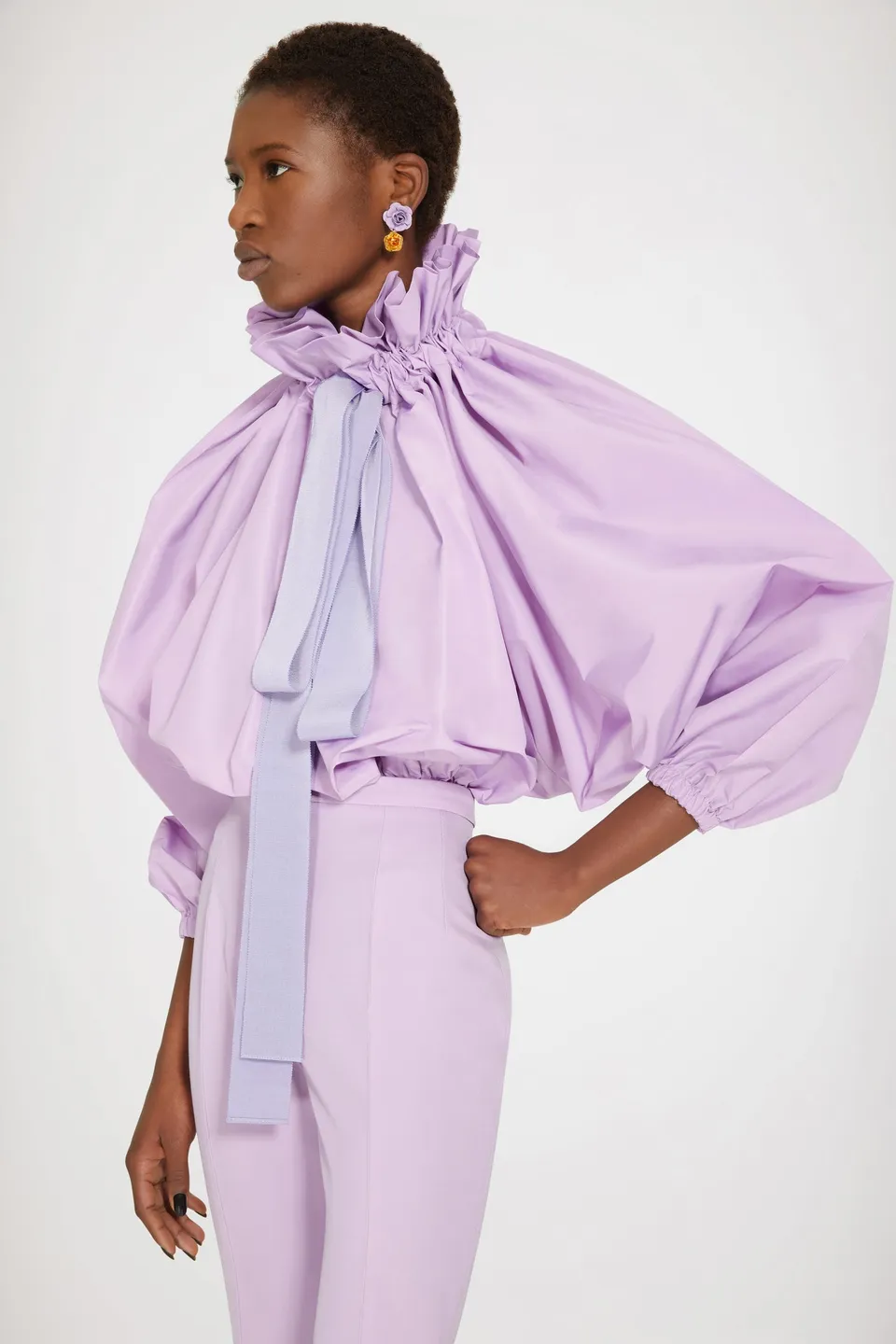 Patou H22TO017 top faille recyclée violet Wisteria