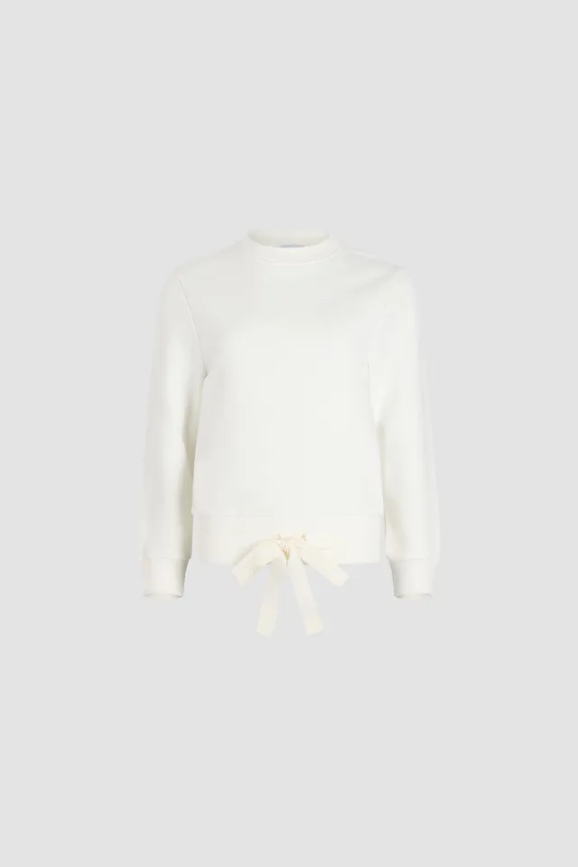 Patou JE1589985007W sweat ivoire coton bio logo