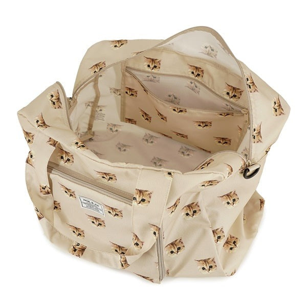 Paul & Joe Nounette grand sac voyage beige pliable