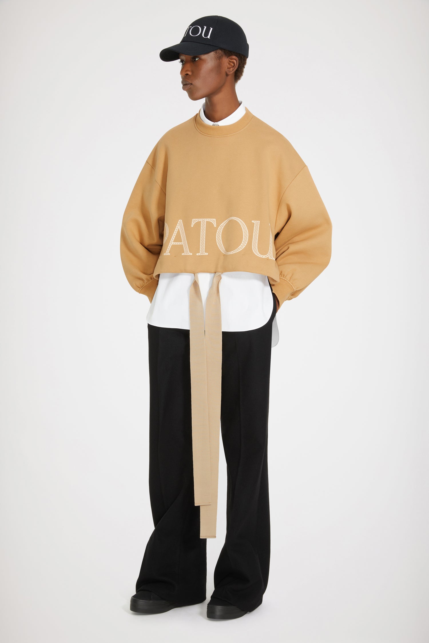 Patou JE054 sweat court coton bio Biscuit