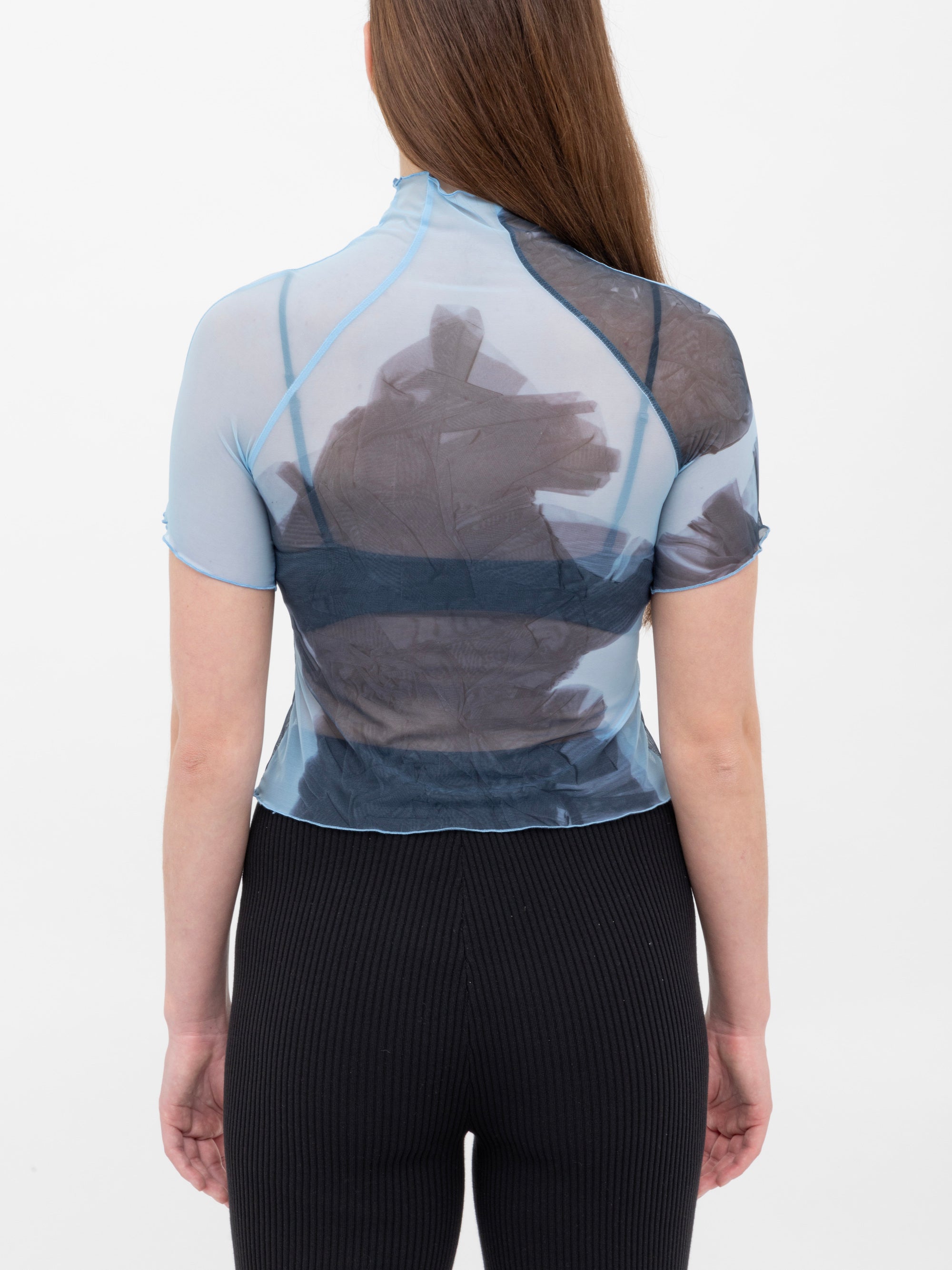 Ester Manas Tops Printed Top haut Blue Scan