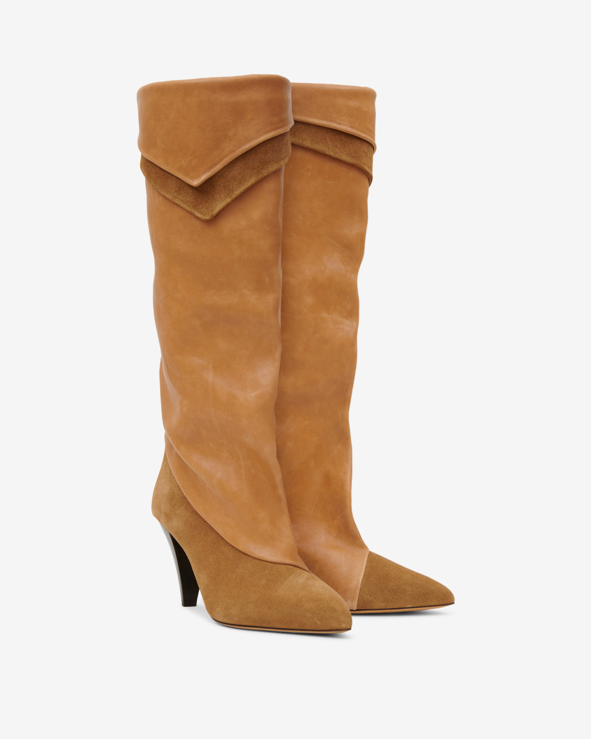Isabel Marant Lezra bottes cognac talon 7,5 cm