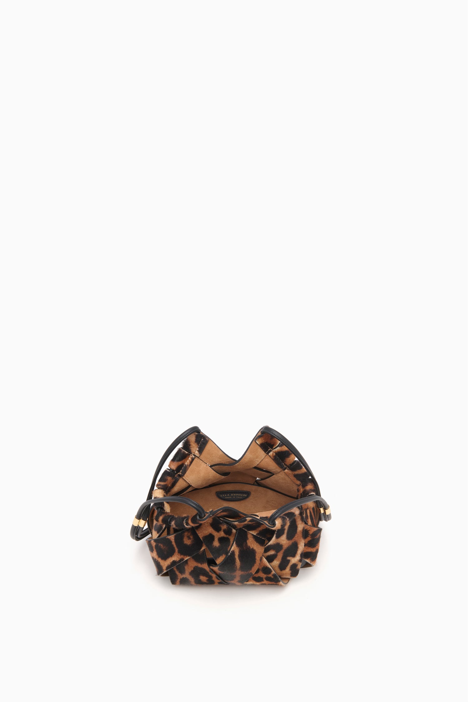 Ulla Johnson Charlotte FA261169 sac bandoulière Leopard tressé