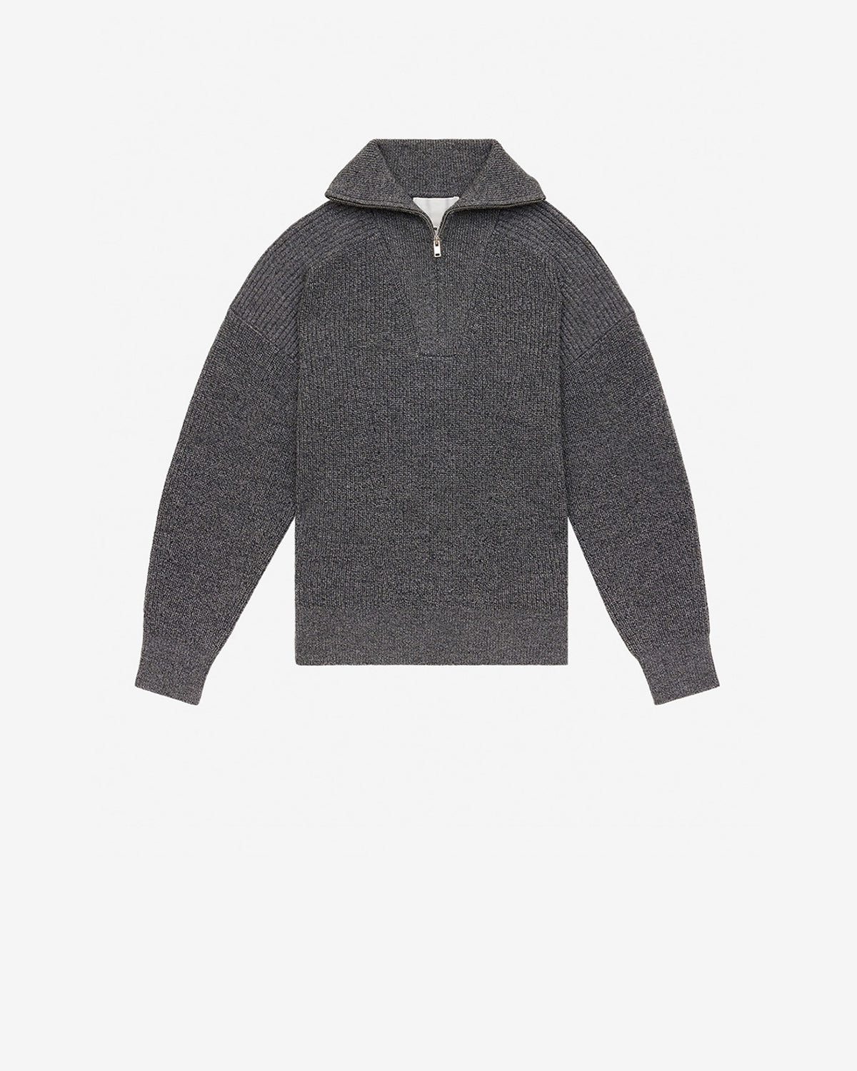 Isabel Marant Benny PU0080HA pull gris foncé laine