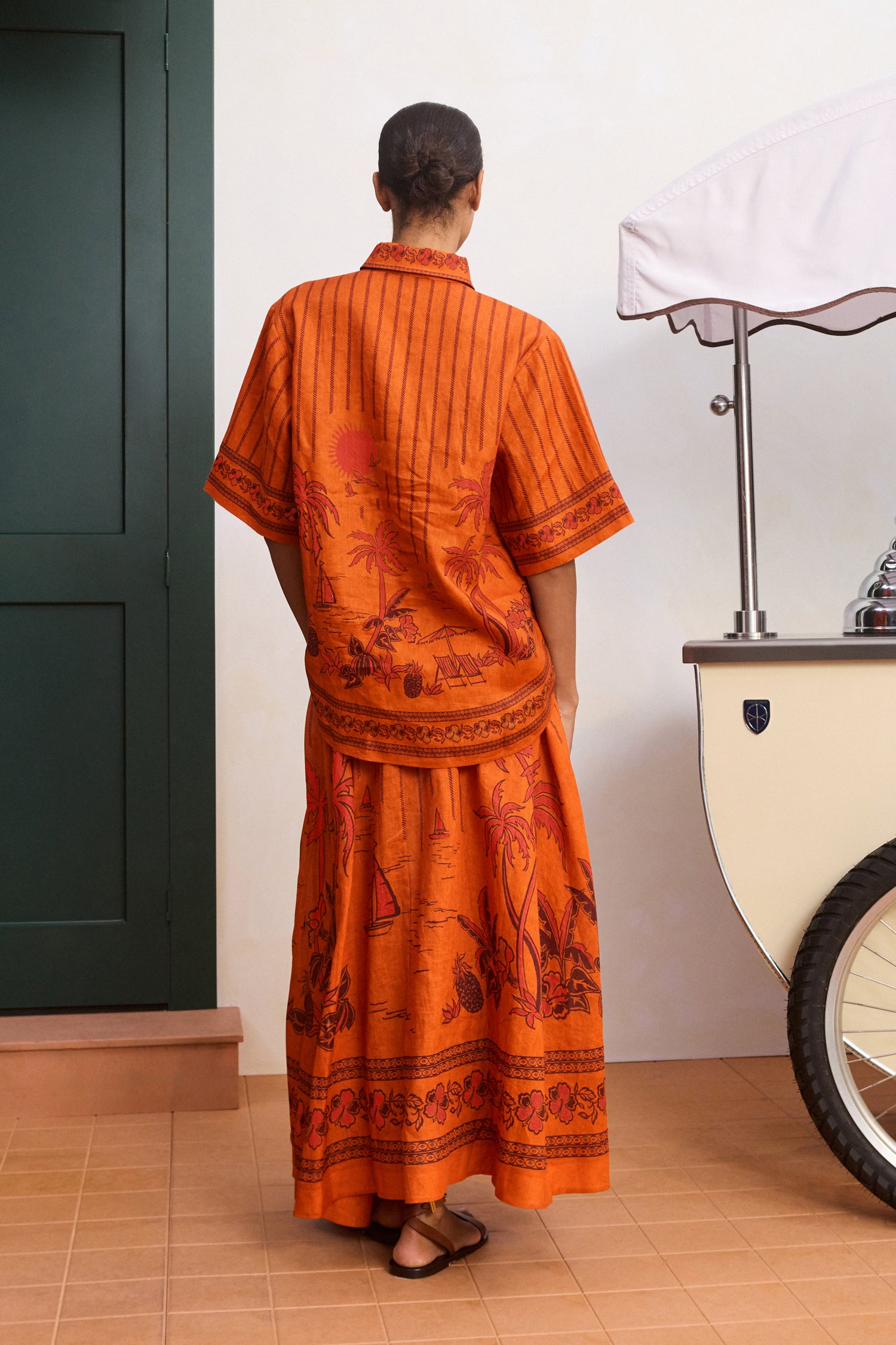 Alemäis Boathouse Midi Skirt jupe coton 8