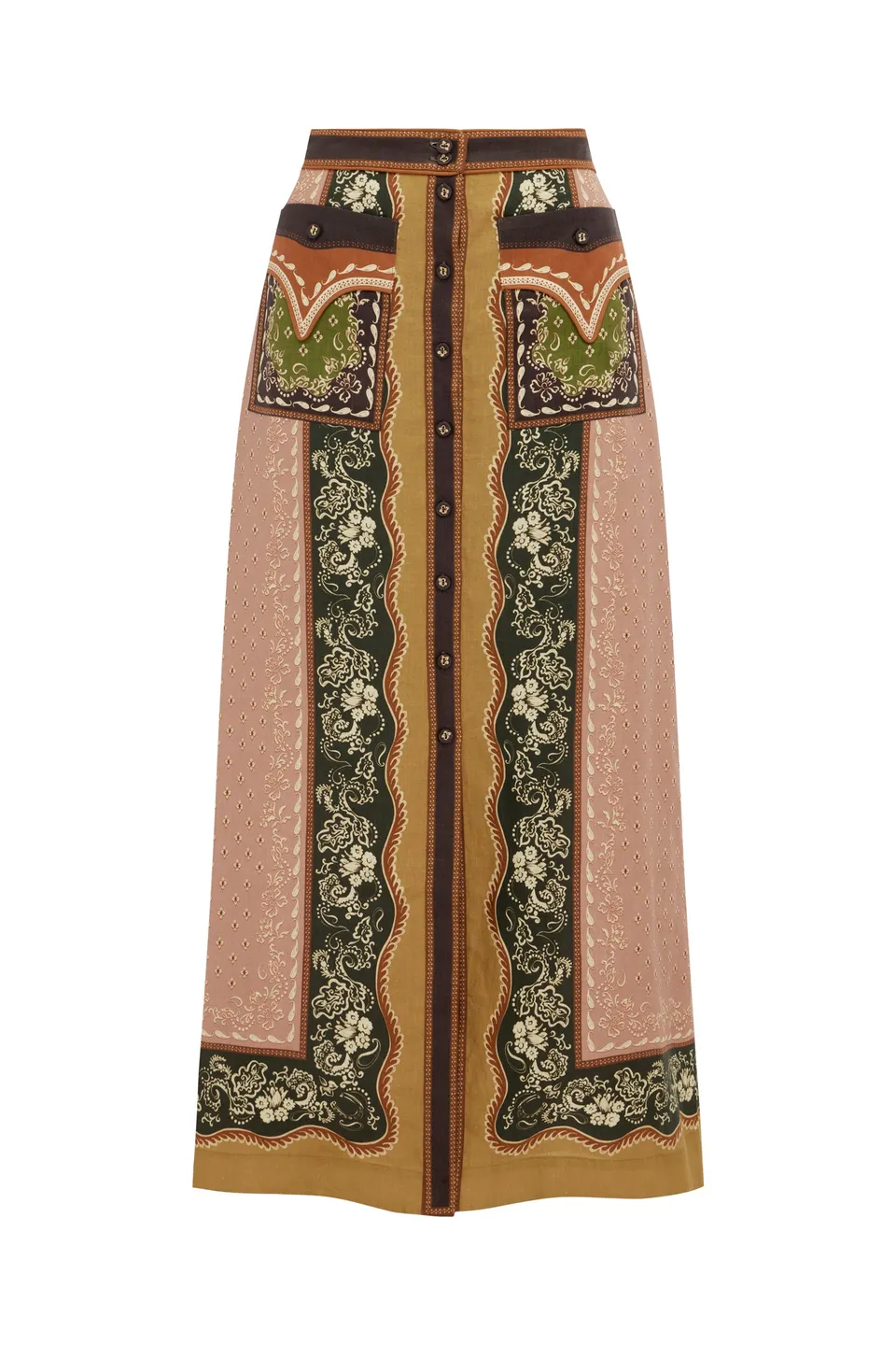 Alemaïs Darcey jupe midi chanvre taille 10 AU