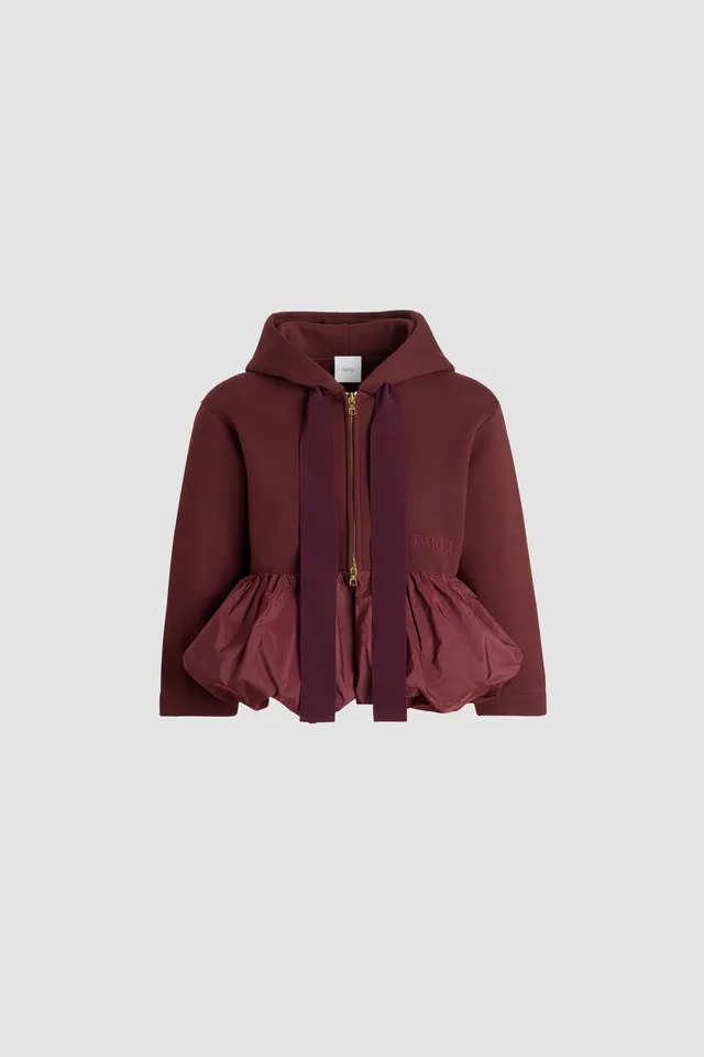 Patou H25JE1939995316R sweat capuche Syrah coton bio