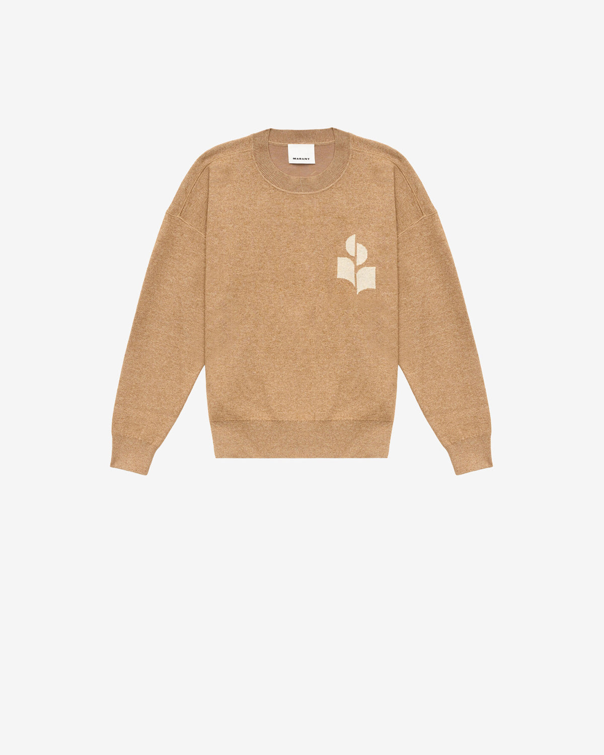 Isabel Marant Atley pull camel laine col rond