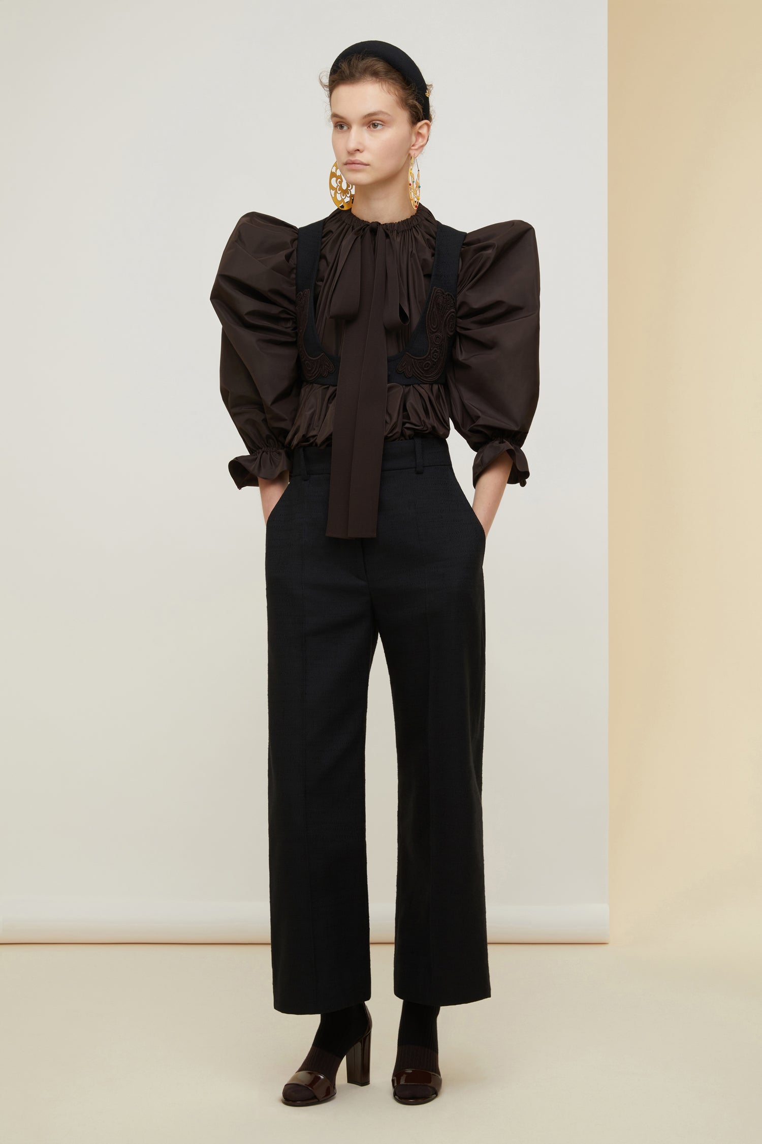 Patou A21TO026 top faille éco Havana marron taille 38