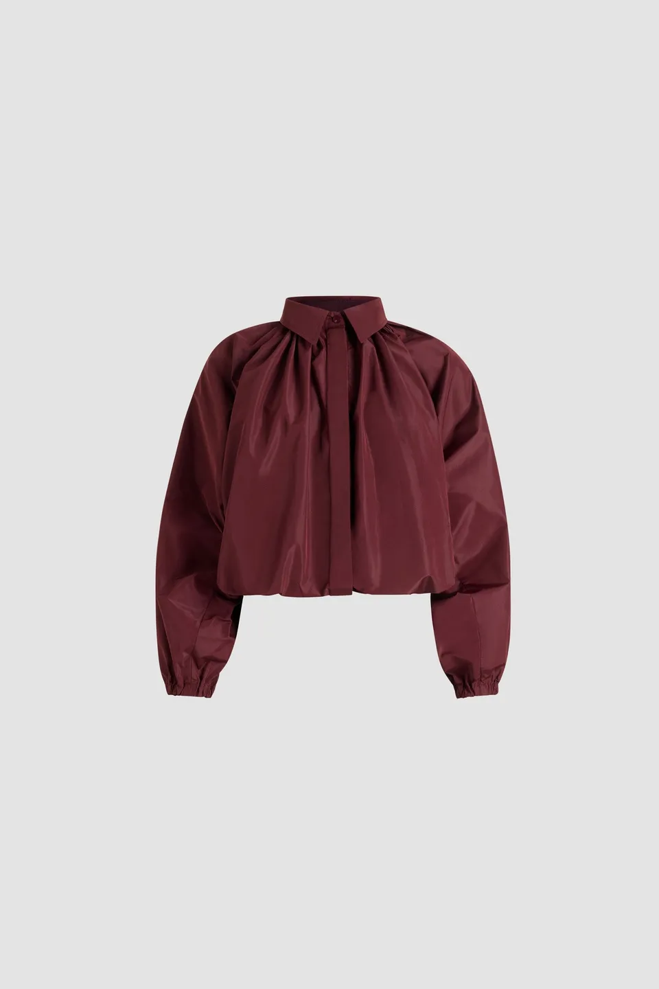 Patou Bubble blouse faille recyclée Vignola bordeaux