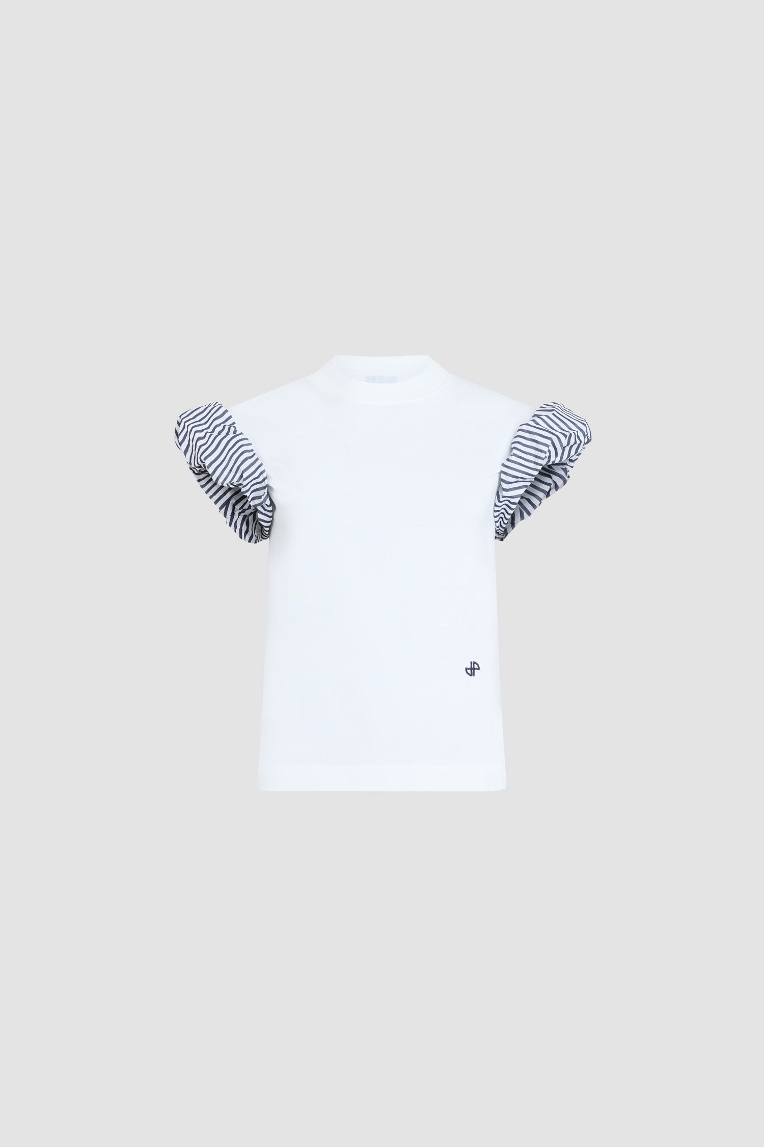 Patou JE225 t-shirt blanc coton bio manches faille