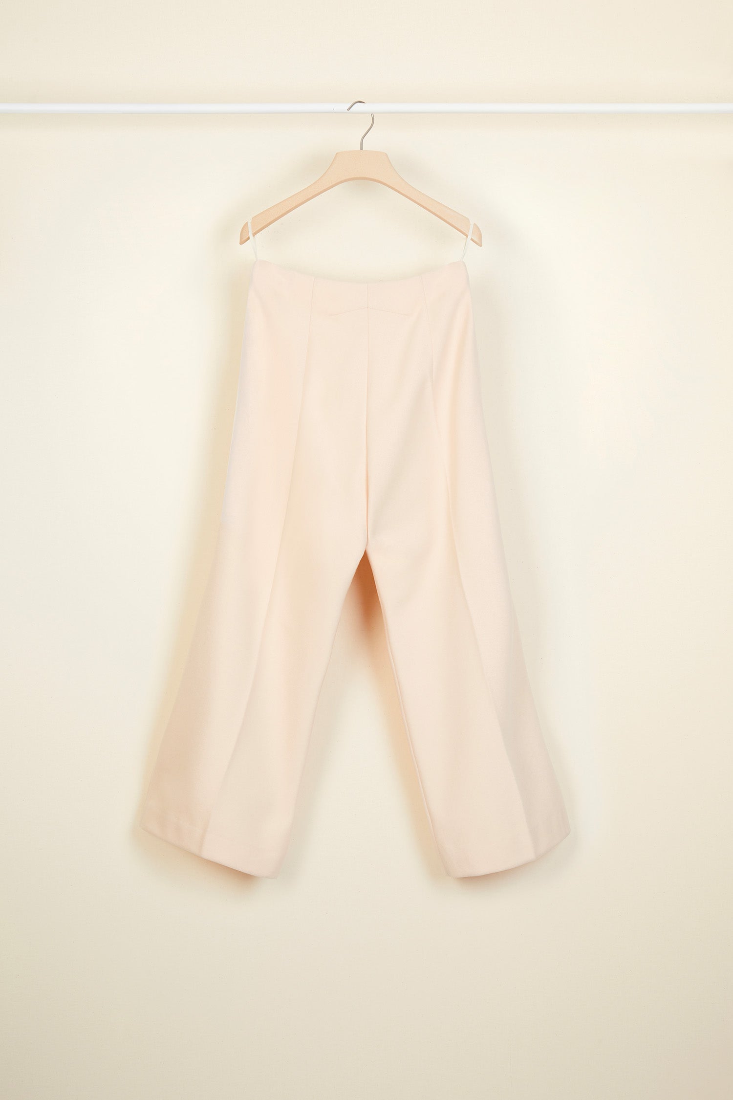 Patou TR001 pantalon tailleur rose laine cachemire