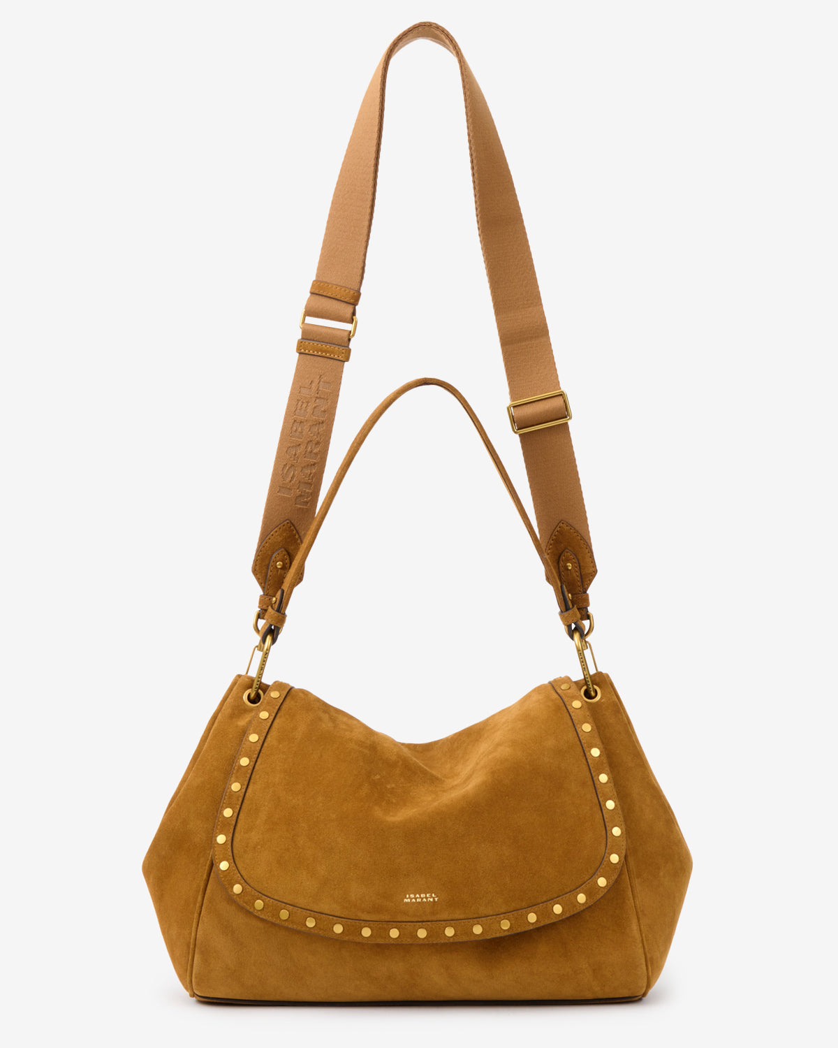 Isabel Marant Chany XL sac velours cognac 38 cm