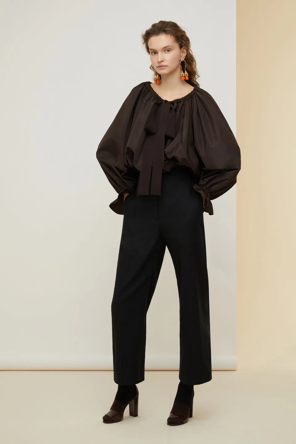 Patou A21TO026 top faille éco Havana marron taille 38