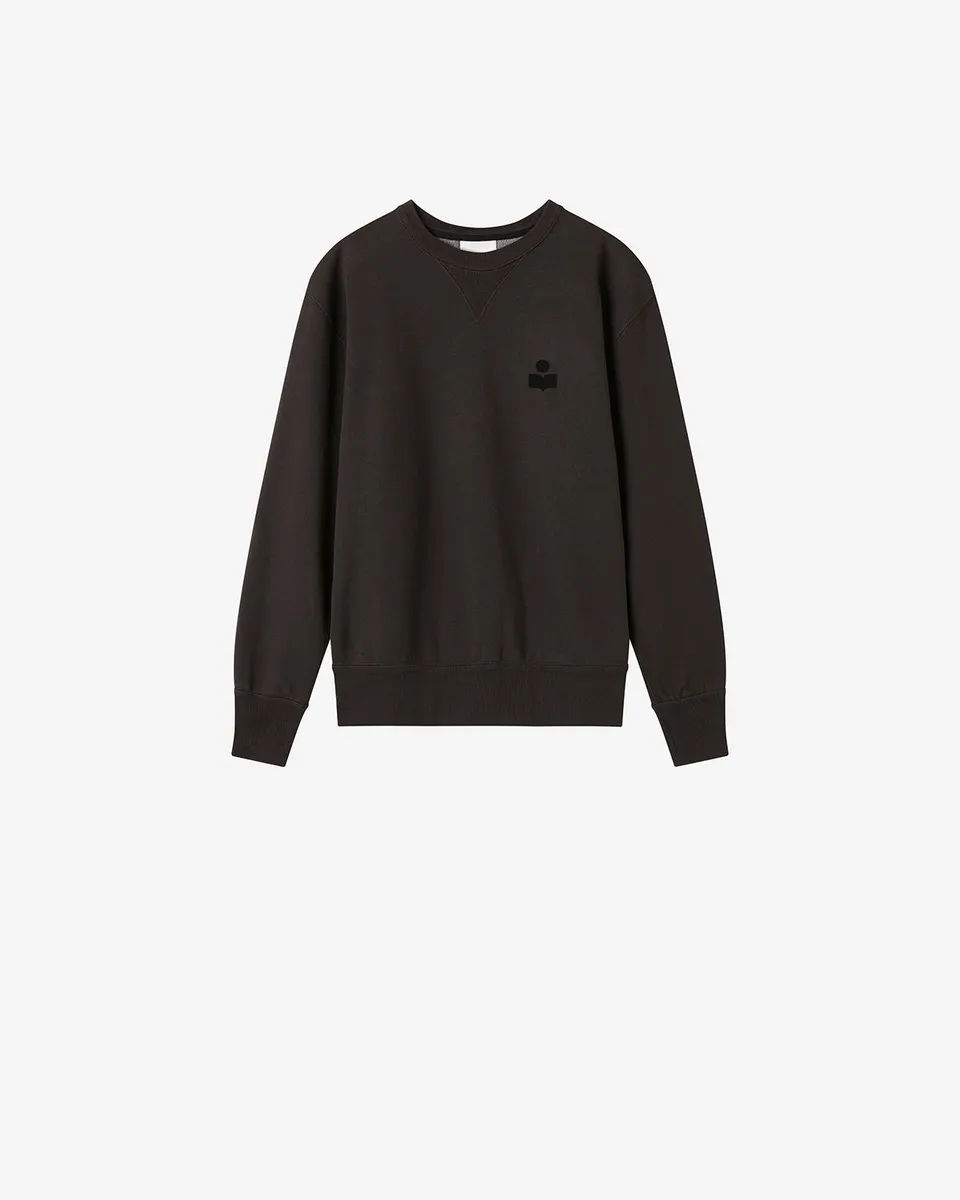 Isabel Marant Mike sweatshirt coton noir délavé