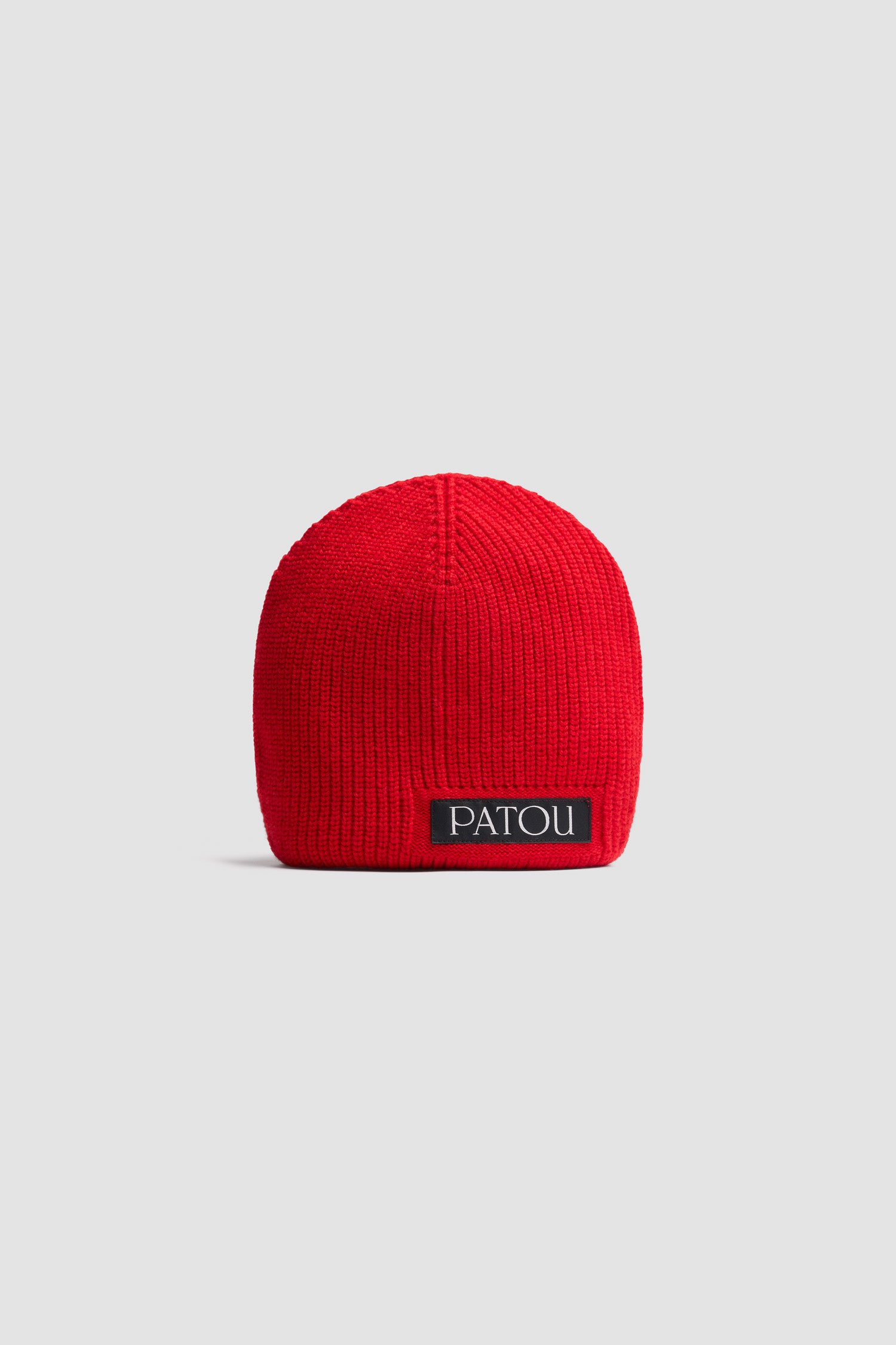 Patou H25AC1028041313R bonnet laine cachemire Madder Red TU
