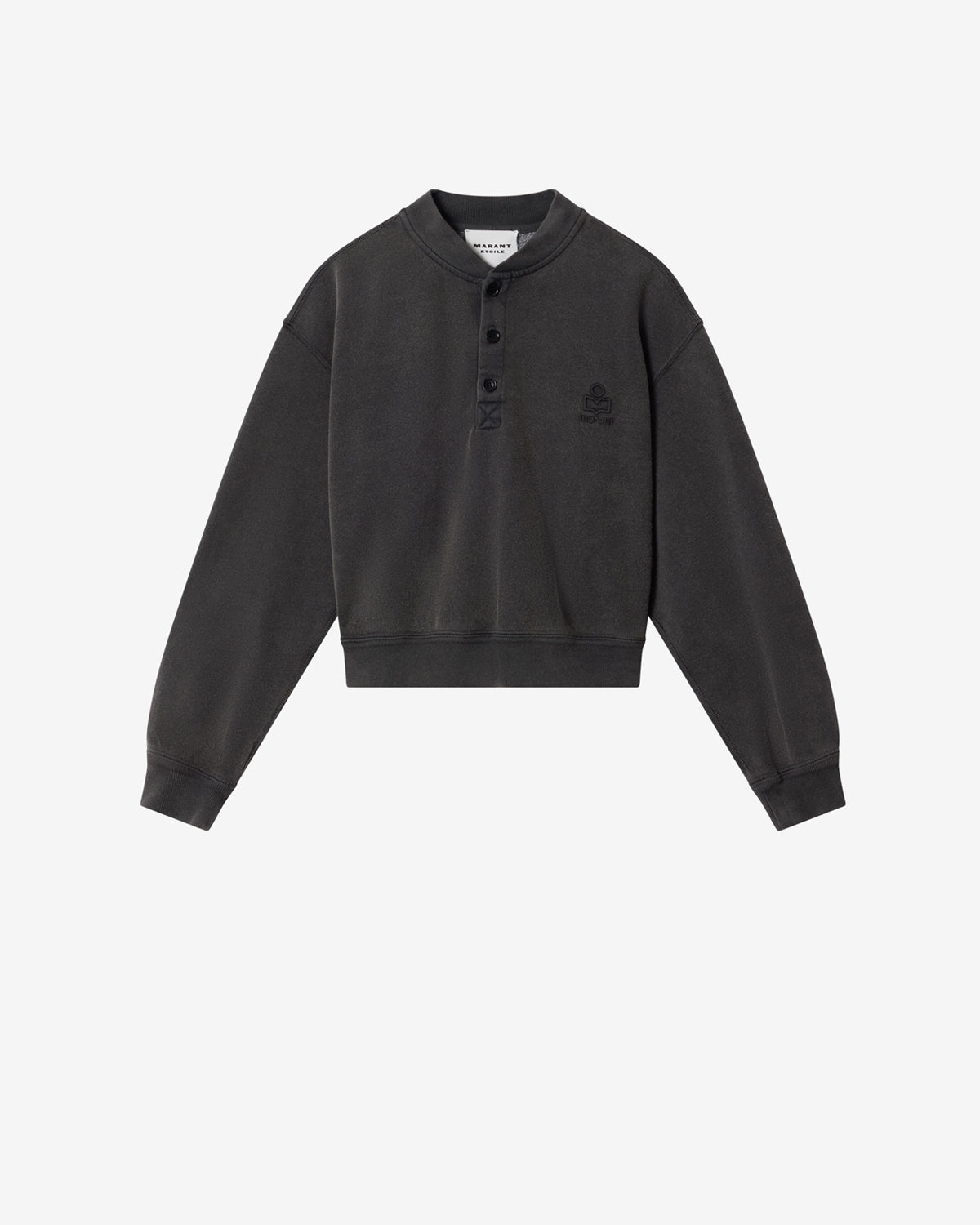 Isabel Marant Simony sweatshirt noir délavé coton