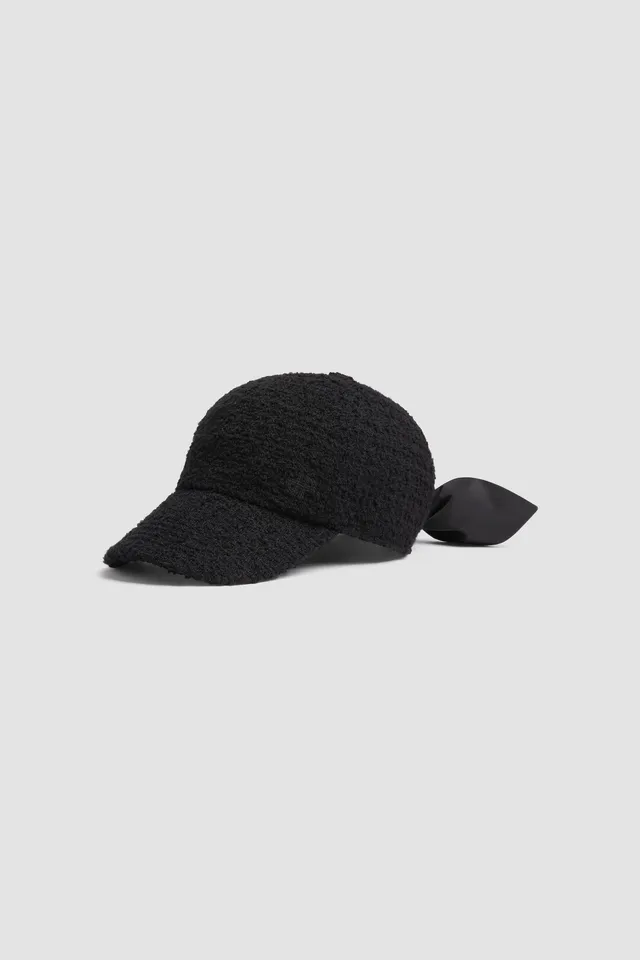 Patou AC111 casquette tweed laine noir S