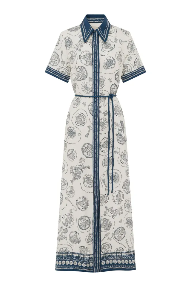 Alemäis Lucky robe chemise lin midi