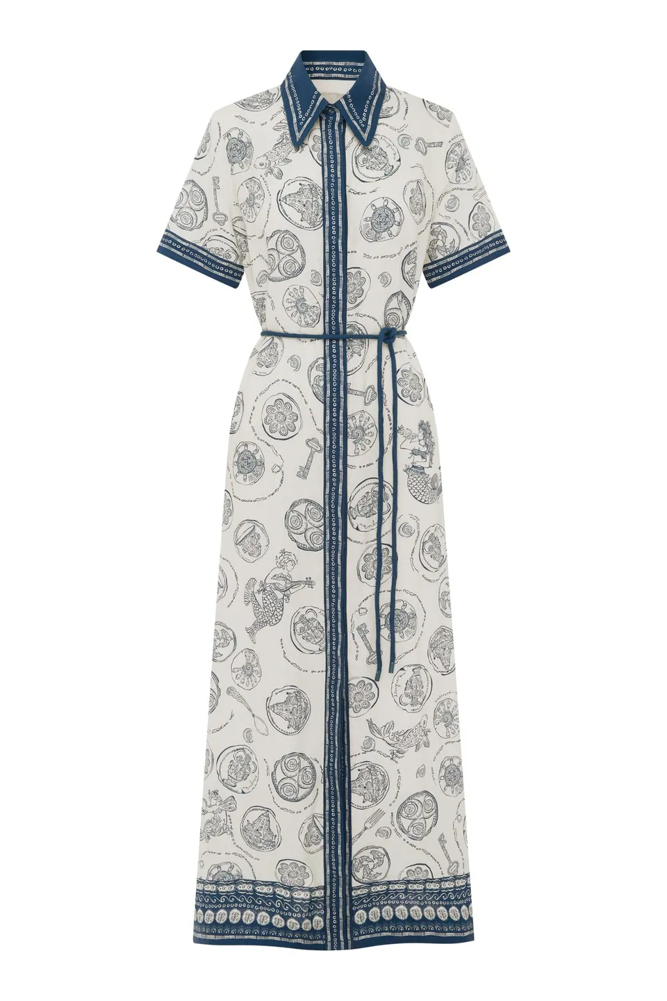 Alemäis Lucky robe chemise lin midi