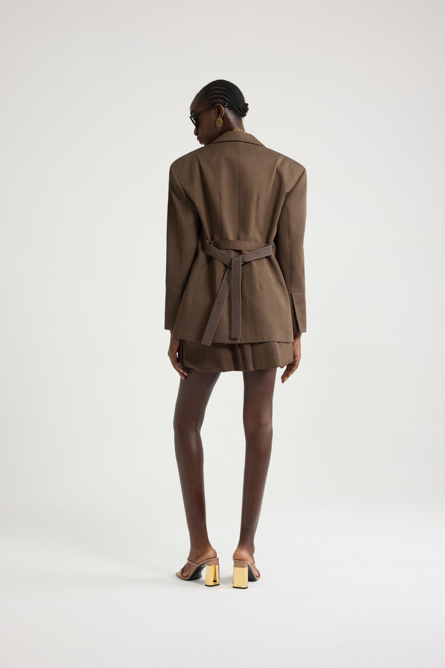 Patou JA047 veste gabardine coton bio Java Brown