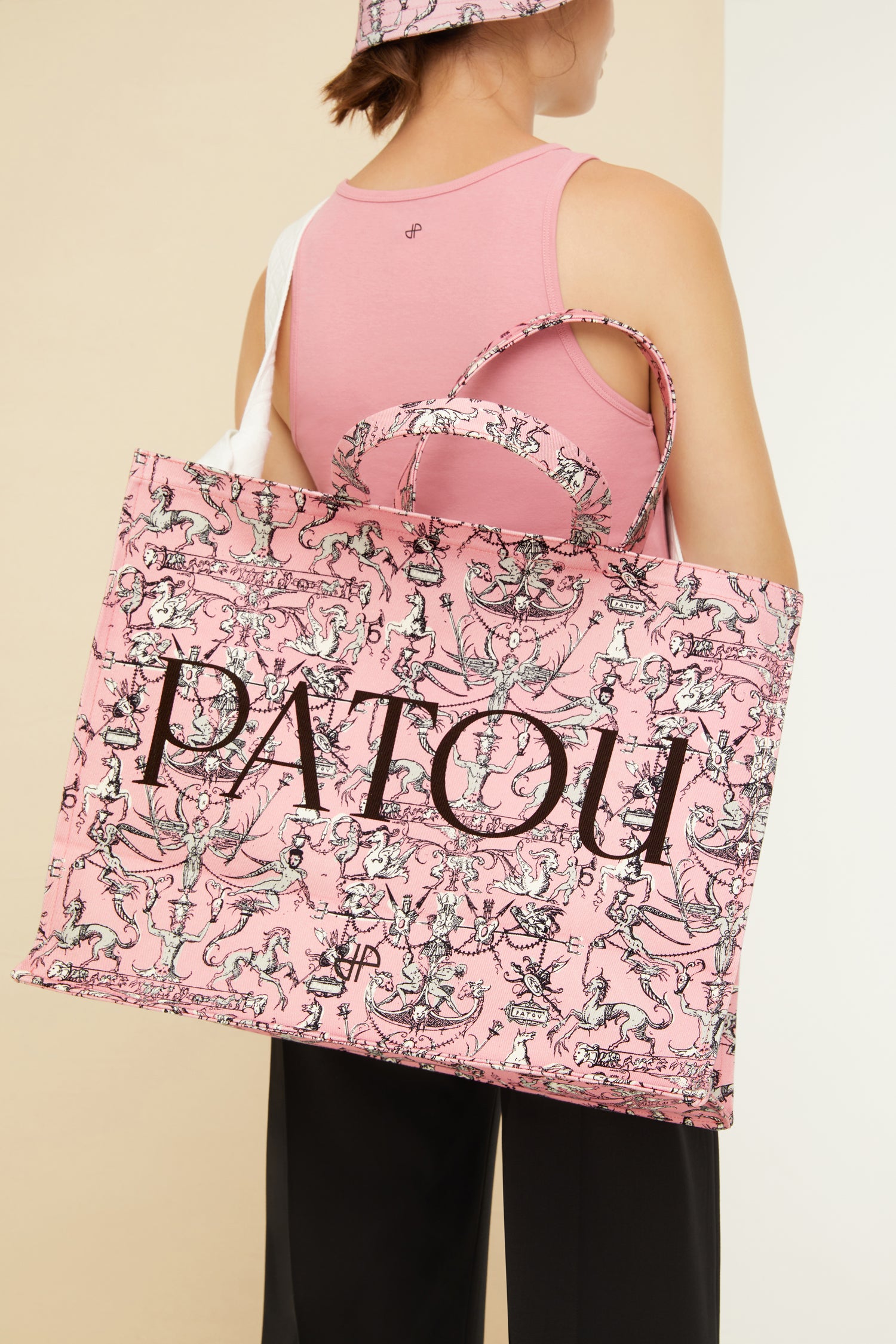 Patou Bags AC024 tote bag Pink Fairy Tales coton bio