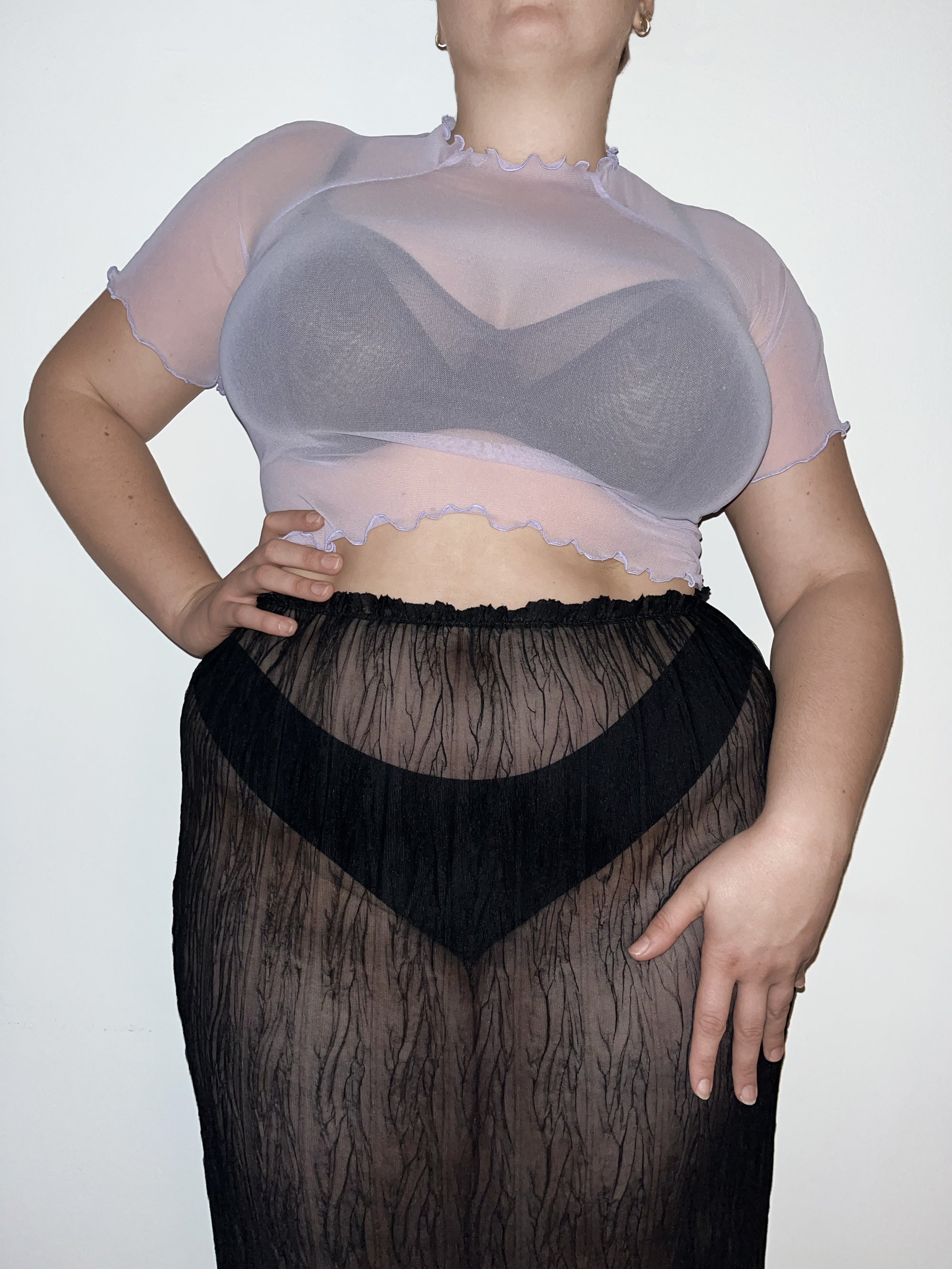 Ester Manas Tops Lavande Easy Top haut lavande transparent