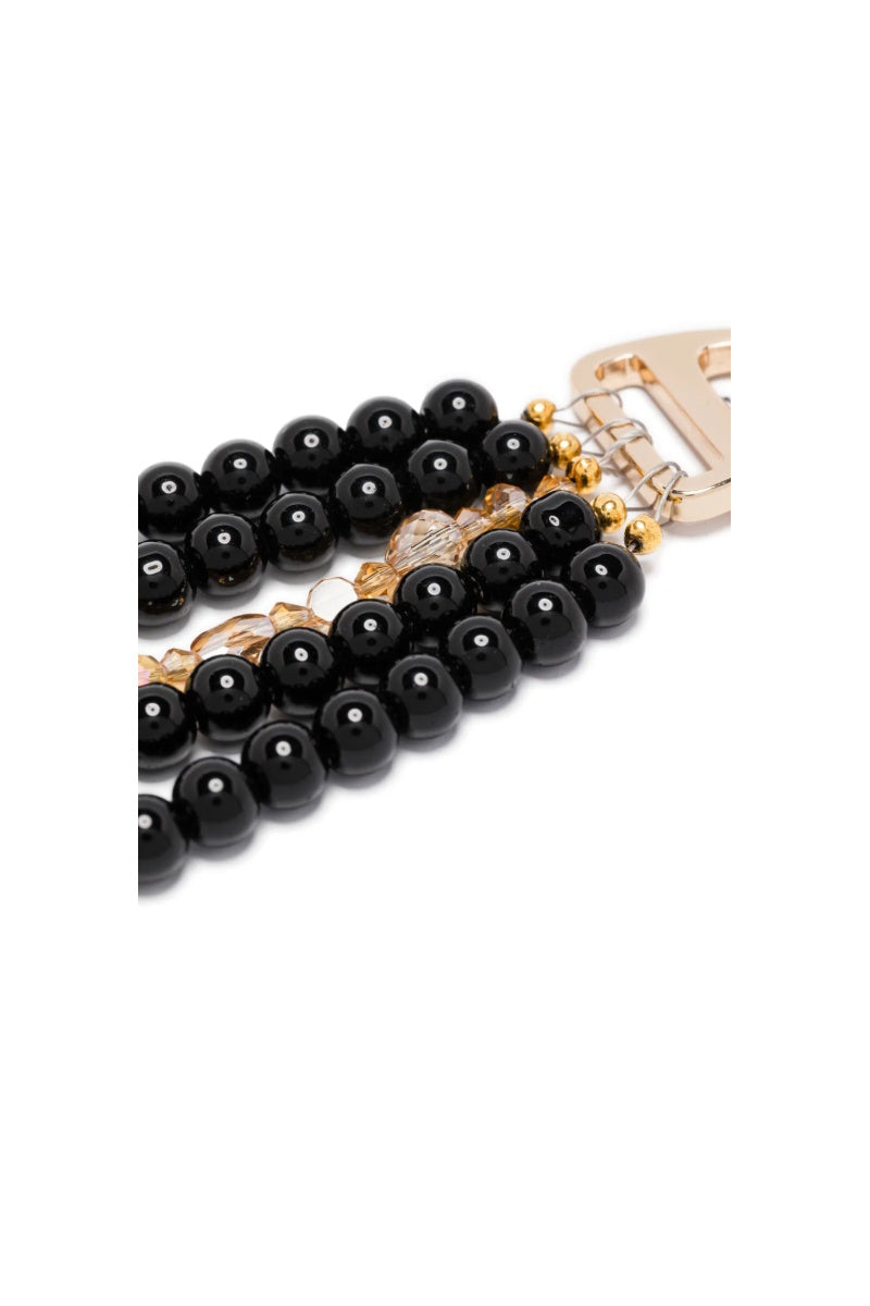 ATU Body Couture choker onyx noir cristaux dorés multirang