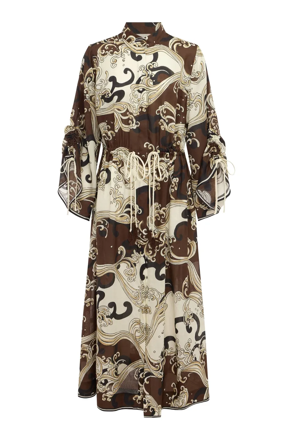 Alemaïs Otis Shirtdress robe chemisier midi vagues