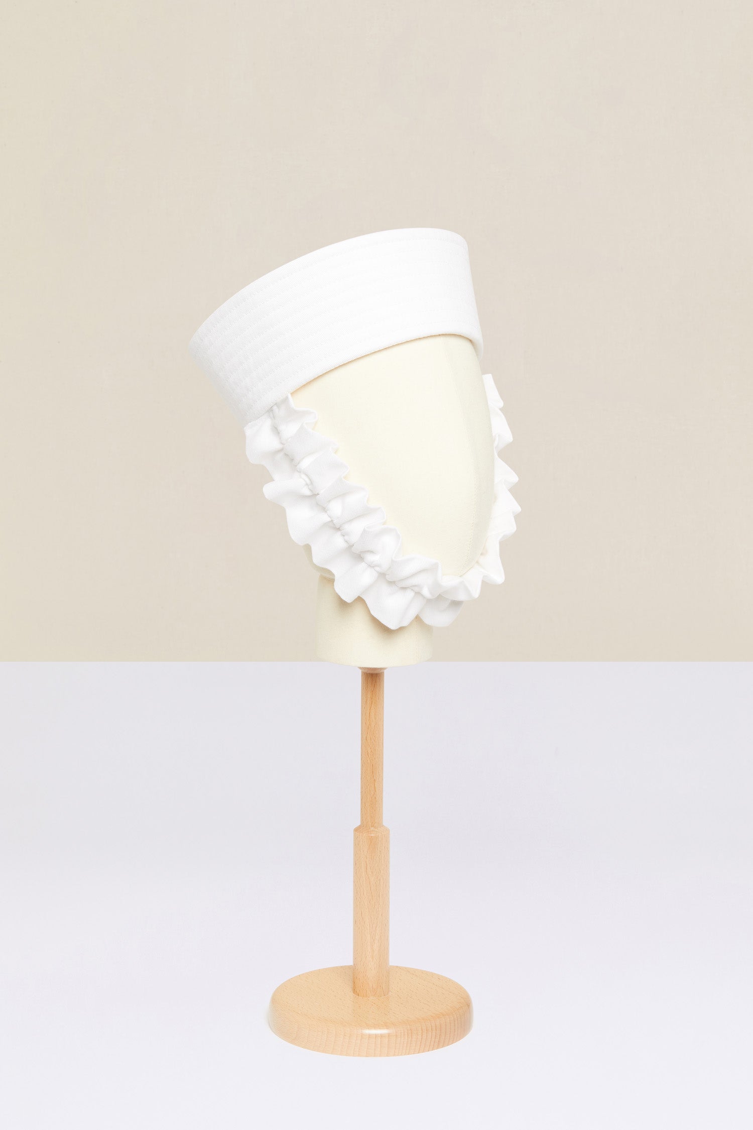 Patou chapeau marin AC009 coton blanc volant TU