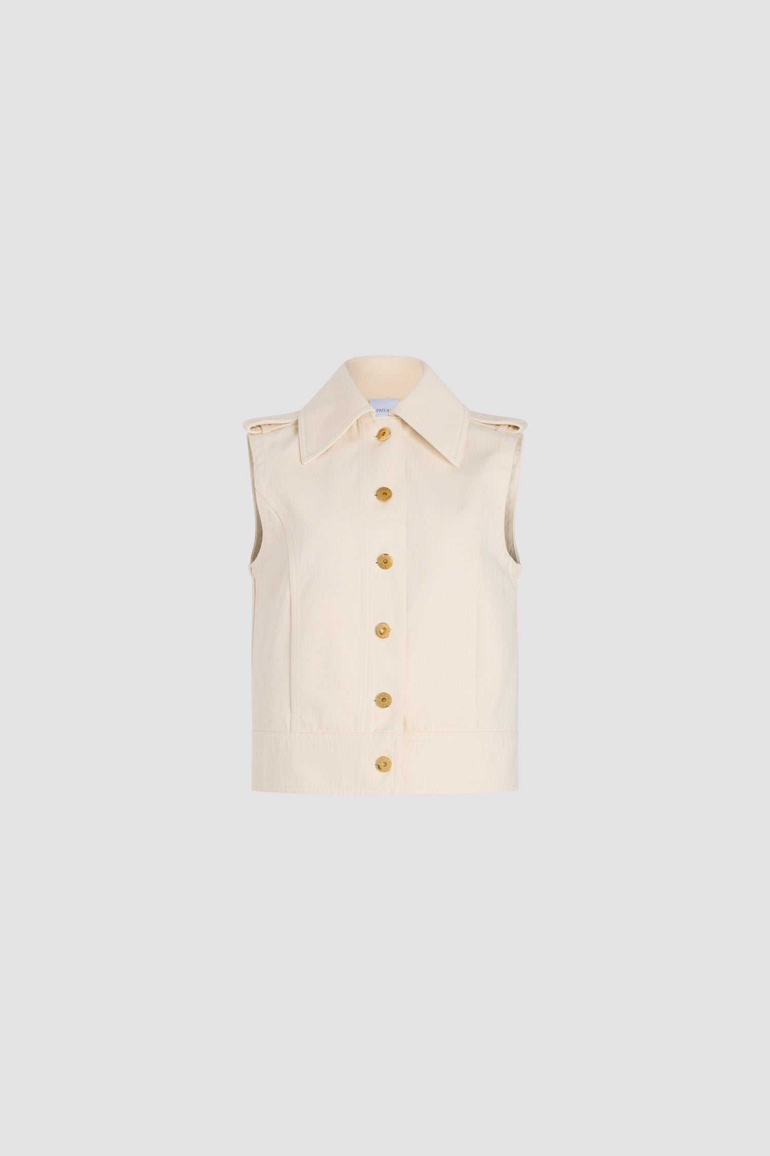 Patou Denim OU037 veste jean coton écru Naturel