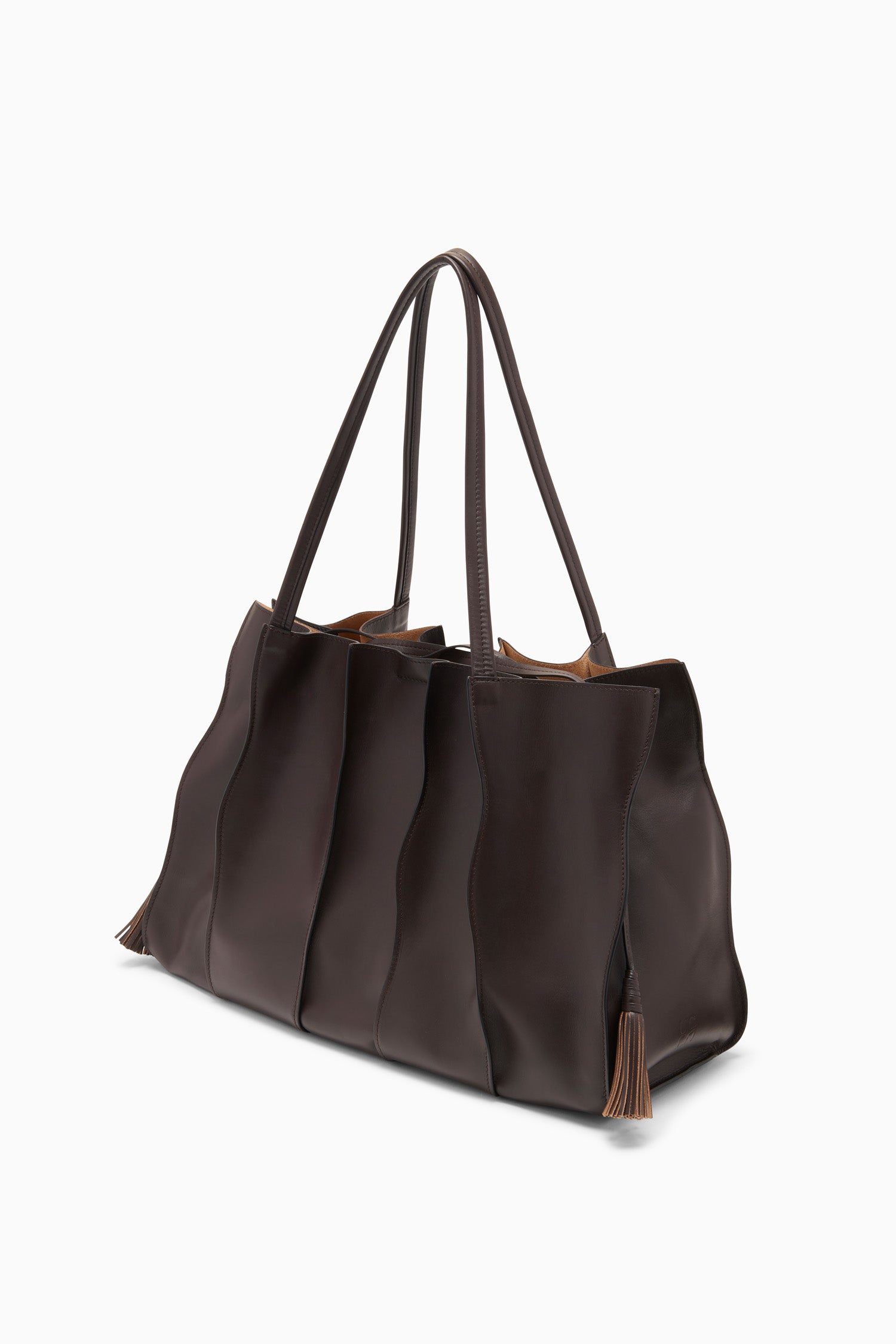 Ulla Johnson Adria Large Tote sac cabas Wenge cuir